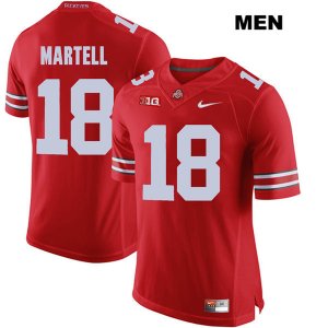 Men's NCAA Ohio State Buckeyes Tate Martell #18 College Stitched Authentic Nike Red Football Jersey GS20N54BU